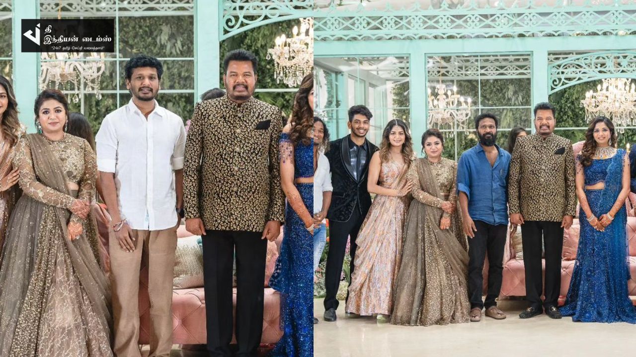 இயக்குனர் வெற்றிமாறன் மற்றும் லோகேஷ் கனகராஜ் கலந்துகொண்ட ஷங்கர் மகள் திருமண வரவேற்பு புகைப்படங்கள்