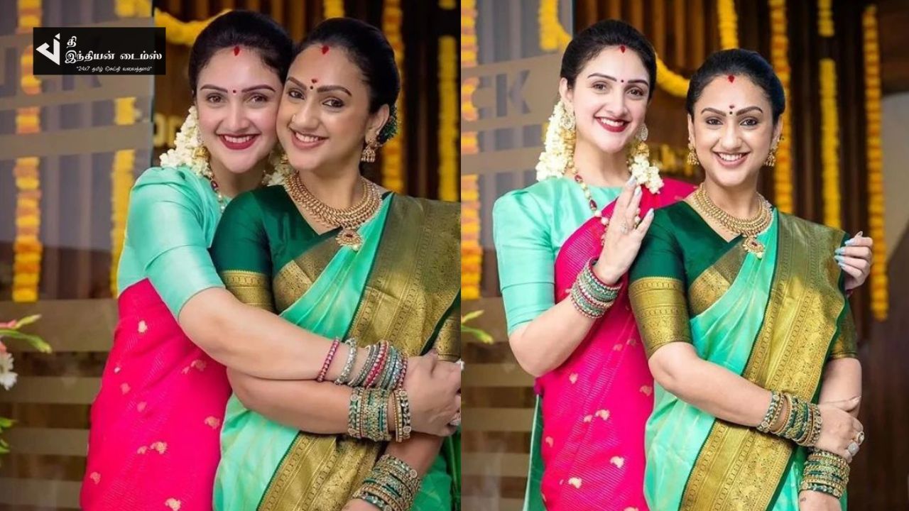 அக்கா ப்ரீத்தா உடன் தங்கை ஸ்ரீதேவி எடுத்துக்கொண்ட புகைப்படங்கள்