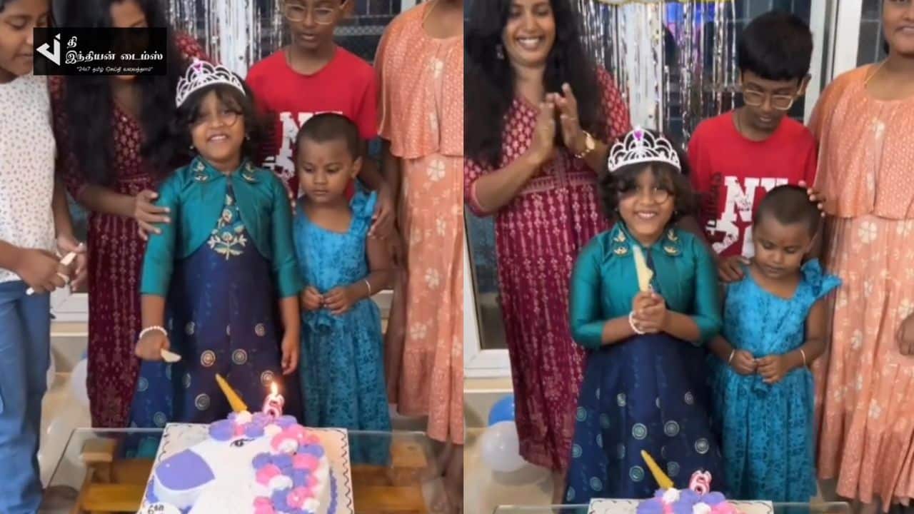 நடிகர் பாலசரவணன் மகள் பிறந்தநாள் கொண்டாட்டம்