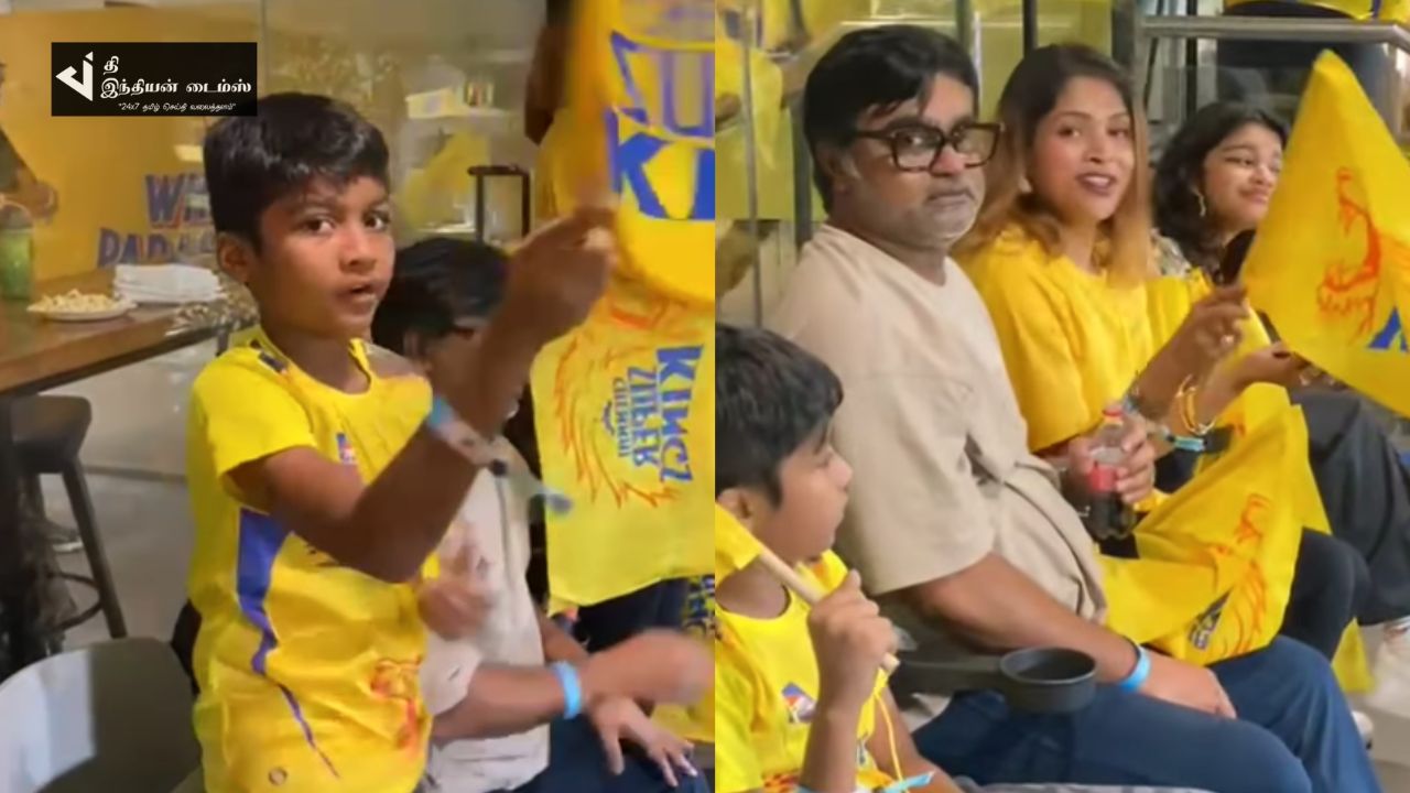 IPL போட்டியை காண குடும்பத்துடன் வந்த இயக்குனர் செல்வராகவன்