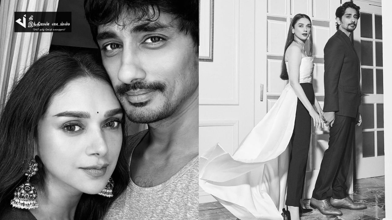 காதலி உடன் சித்தார்த் எடுத்த ரொமேன்டிக் புகைப்படங்கள்