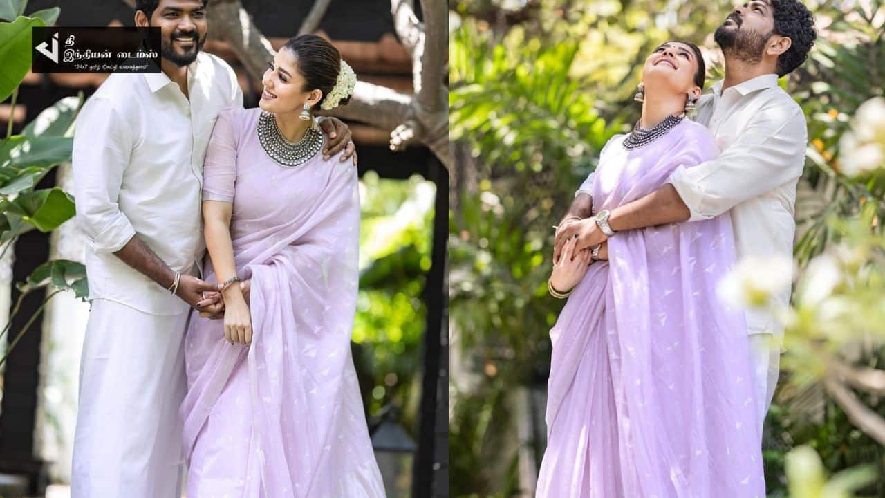 கணவர் விக்கி உடன் நெருக்கமாக புகைப்படம் எடுத்த நடிகை நயன்தாரா