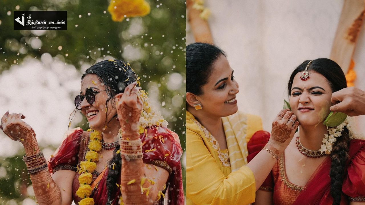 BEAST பட நடிகை அபர்ணா தாஸ் திருமண நலுங்கு கோலாகலமாக நடைபெற்றது