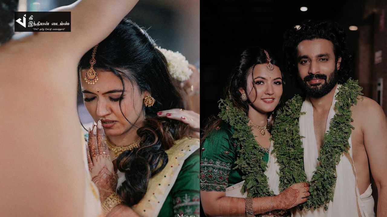 மஞ்சும்மேல் பாய்ஸ் நாயகனை கரம்பிடித்தார் BEAST நடிகை அபர்ணா