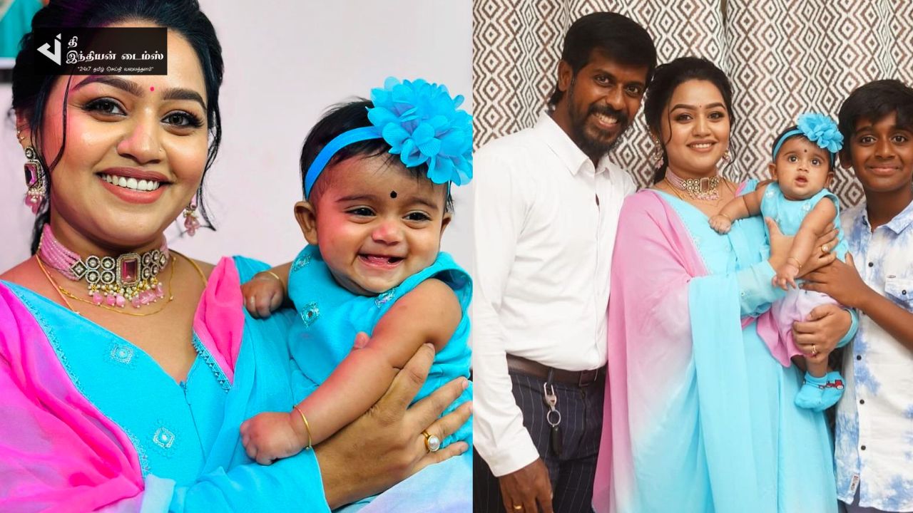 மகளுடன் கியூட்டான புகைப்படங்களை எடுத்த சீரியல் நடிகை காயத்ரி யுவராஜ்