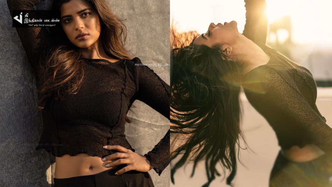 கிளாமரில் குதித்த நடிகை ஐஸ்வர்யா ராஜேஷ்.. வைரலாகும் புகைப்படங்கள்