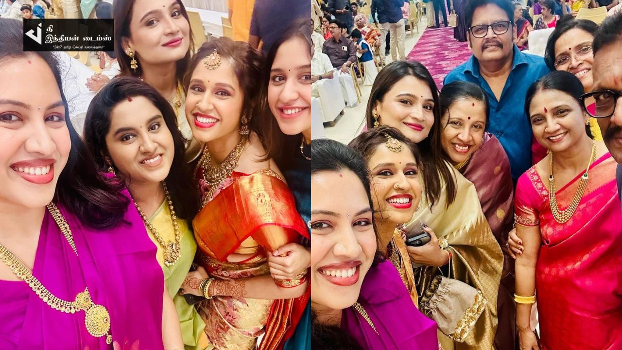 குடும்பத்துடன் நண்பன் வீட்டு திருமணத்திற்கு வந்த KS ரவிக்குமார்