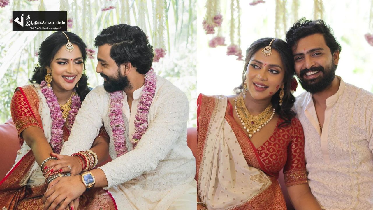 கோலாகலமாக இன்று நடைபெற்ற நடிகை அமலாபால் வளைகாப்பு நிகழ்ச்சி