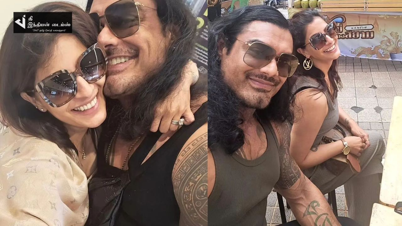 வருங்கால கணவருடன் நடிகை வரலட்சுமி எடுத்துக்கொண்ட புகைப்படங்கள்