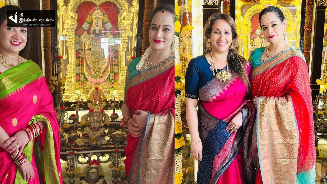 தெலுங்கு வருடப்பிறப்பை வீட்டில் கொண்டாடிய BIGGBOSS சுஜா வருணே