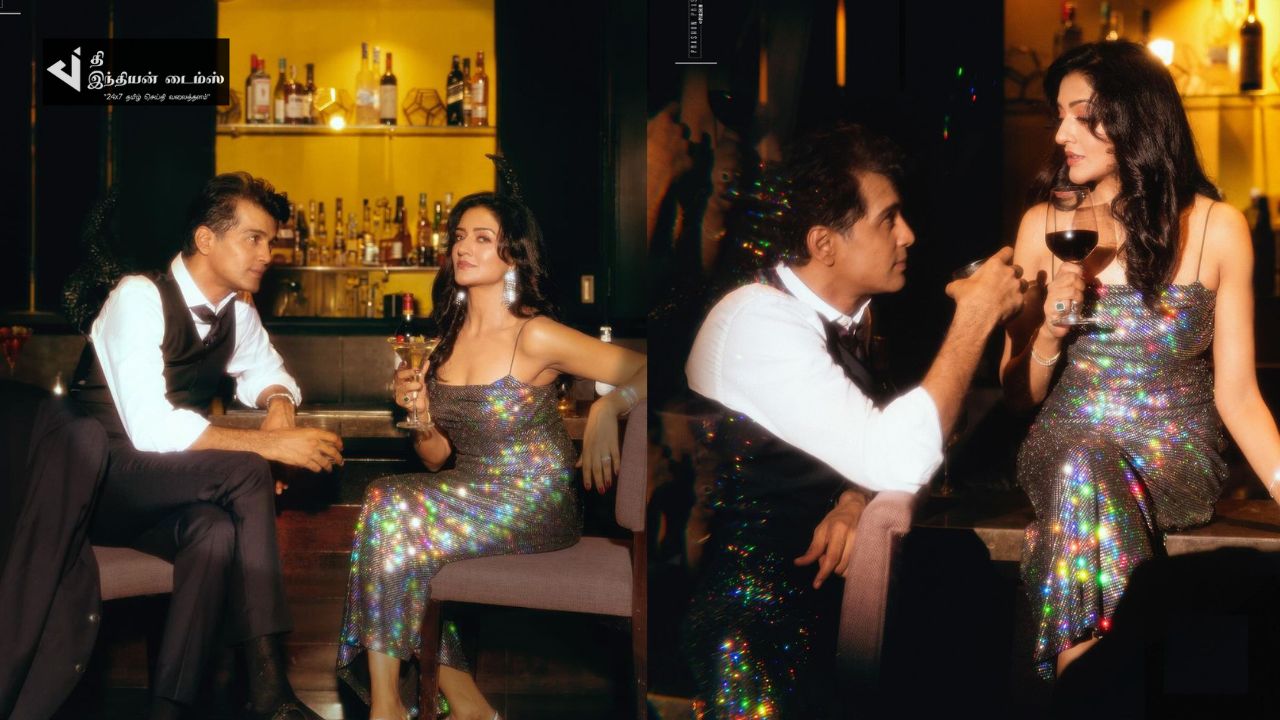 காதலி விமலா ராமன் உடன் ரொமென்ஸ் செய்யும் நடிகர் வினய்