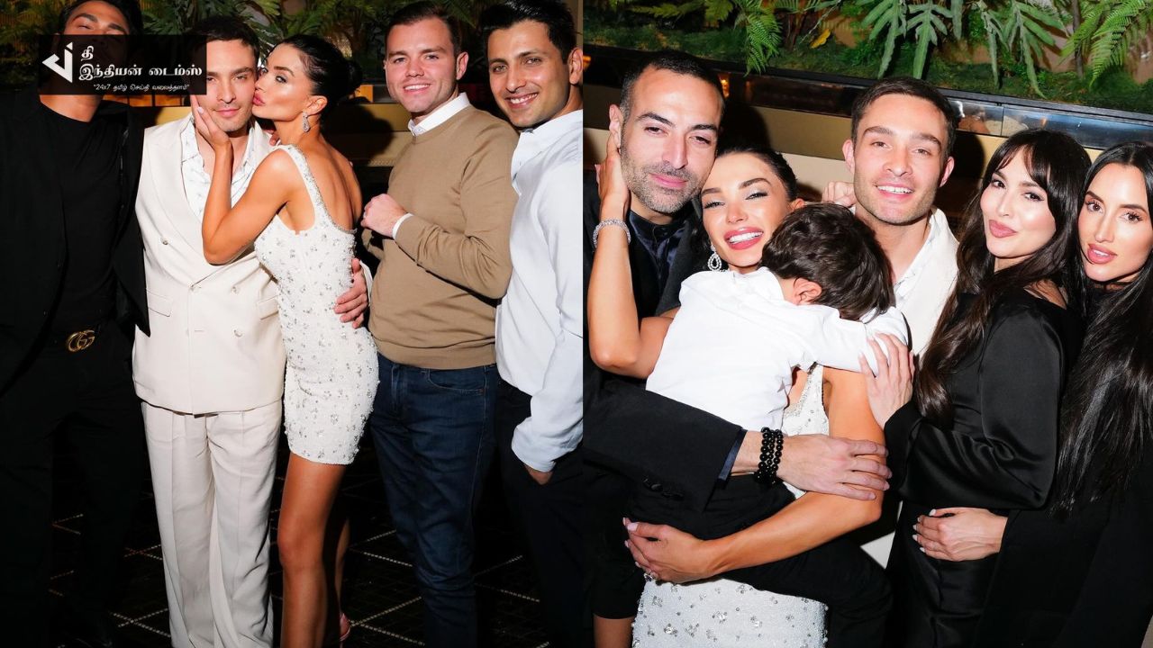 பிரமாண்டமாக நடைபெற்ற நடிகை எமி ஜாக்சன் திருமண நிச்சயம்