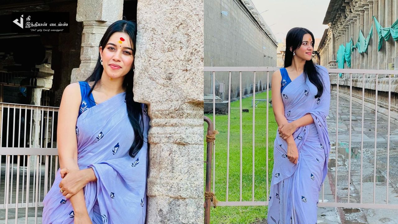 ஸ்ரீ ரங்கம் வந்த நடிகை மிர்னாலினி ரவி