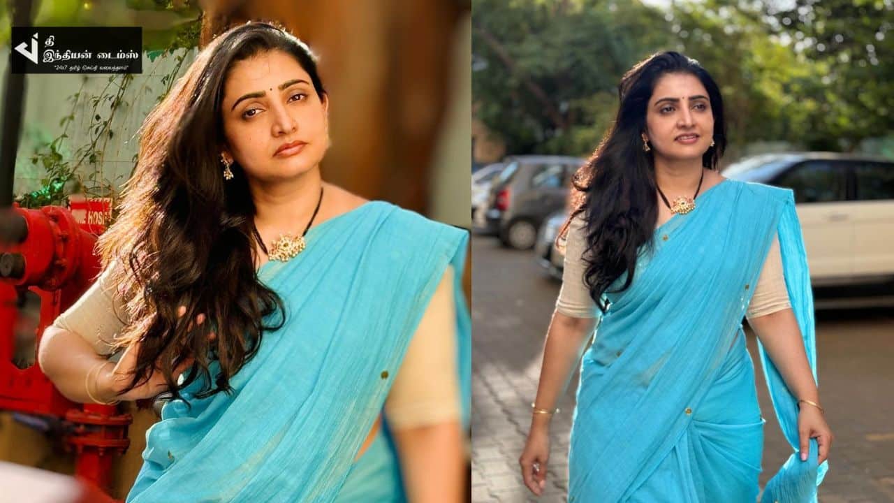 சேலையில் சிலை போல இருக்கும் பாண்டியன் ஸ்டோர்ஸ் CWC சுஜிதாவின் அழகிய புகைப்படங்கள்