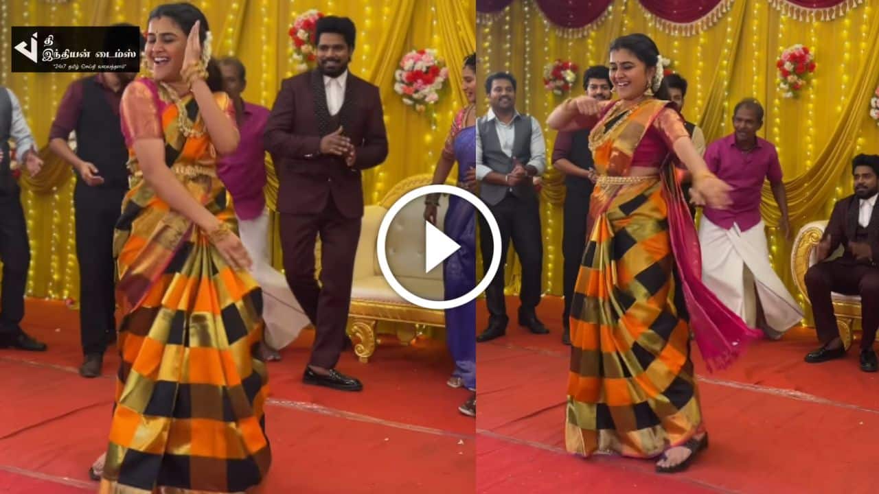 பாண்டியன் ஸ்டோர்ஸ் ஷூட்டிங்கில் குத்தாட்டம் போட்ட ராஜி