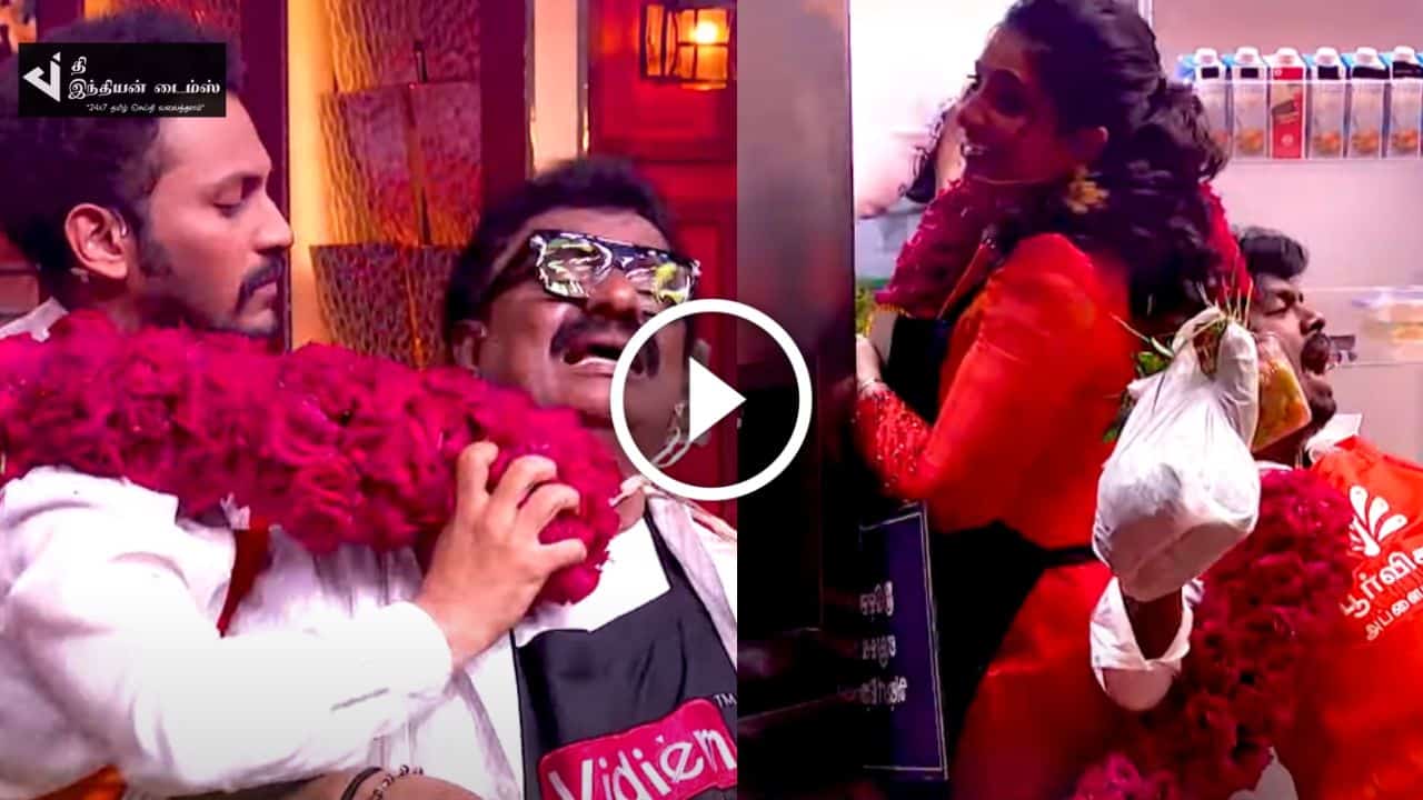 குக்குகளை புரட்டி எடுக்கும் கோமாளிகள்… கலகலப்பான Cook With Comali ப்ரோமோ
