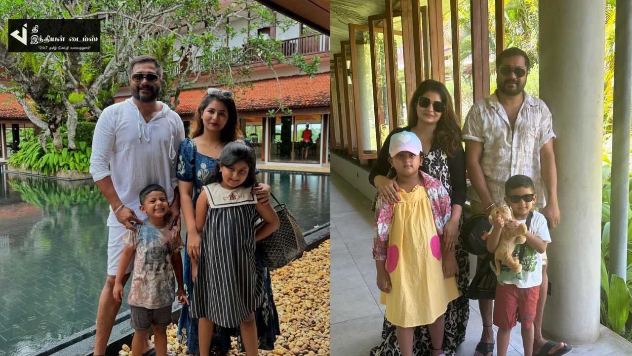 குழந்தை மனைவி உடன் வெளிநாட்டில் நடிகர் பாபி சிம்ஹா விடுமுறை கொண்டாட்டம்