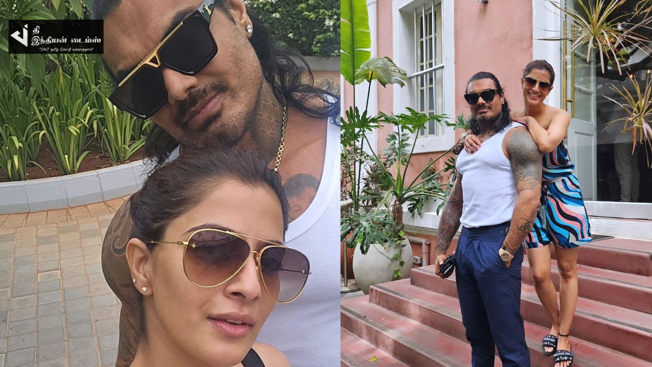 காதலனுடன் விடுமுறையில் நடிகை வரலட்சுமி சரத்குமார்