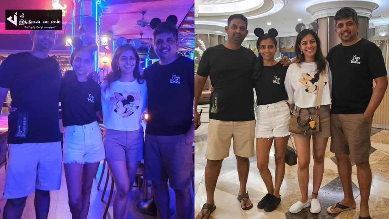 திருமணத்திற்காக நண்பர்களுக்கு பேச்சுலர் பார்ட்டி கொடுத்த நடிகை வரலக்ஷ்மி சரத்குமார்