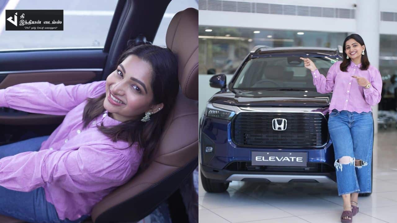 விலையுயர்ந்த புதிய கார் வாங்கிய தமிழும் சரஸ்வதியும் சீரியல் நாயகி நக்ஷத்ரா