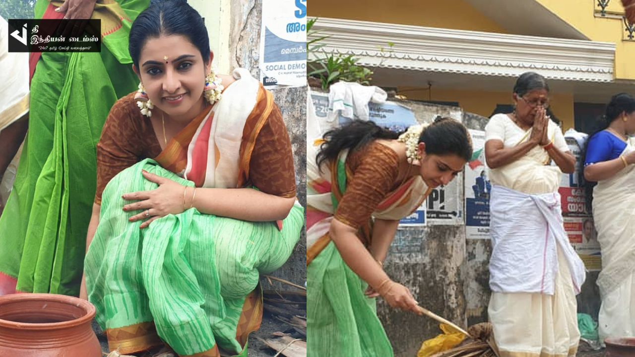 கோவிலில் பொங்கல் வைத்த CWC சுஜிதா தனுஷ்