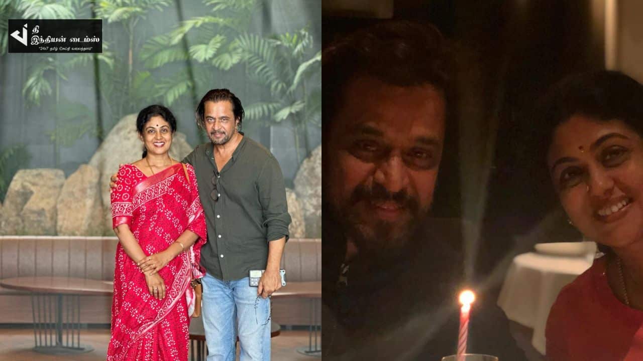 மனைவியுடன் DINNER சென்ற ஆக்சன் கிங் நடிகர் அர்ஜுன்