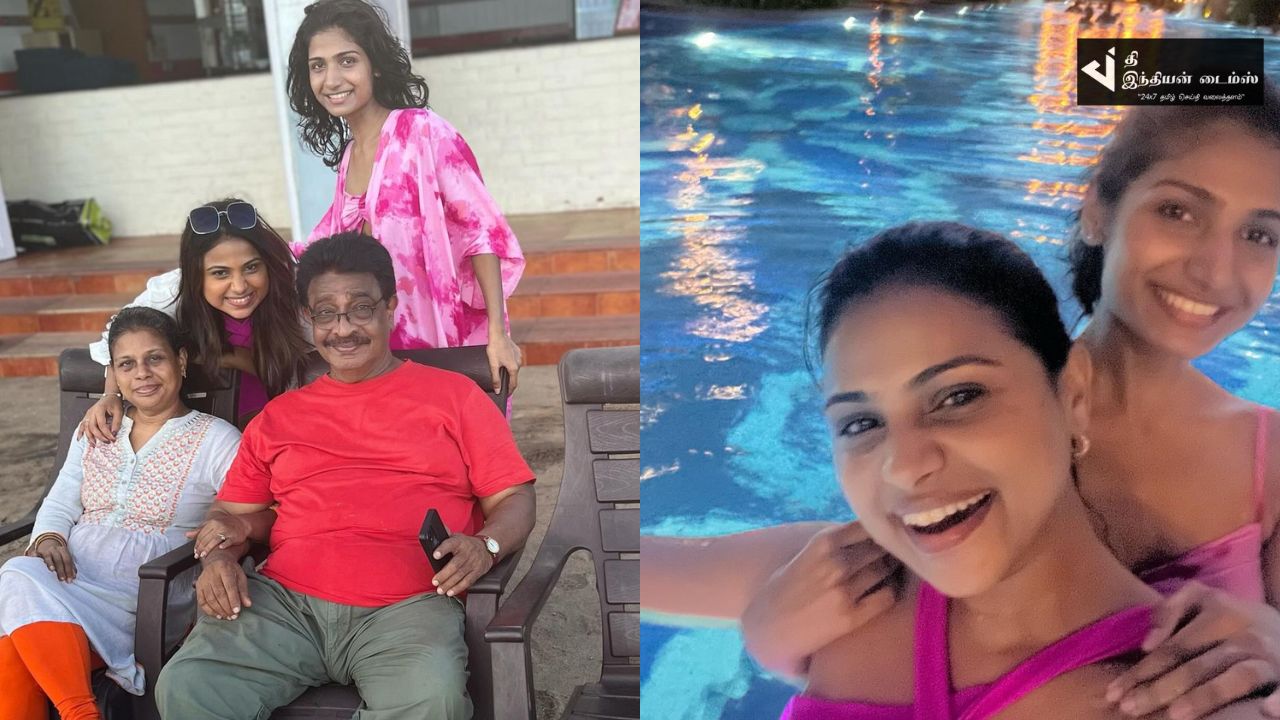 அப்பா லிவிங்ஸ்டன் உடன் அருவி சீரியல் நாயகி WEEKEND கொண்டாட்ட புகைப்படங்கள்