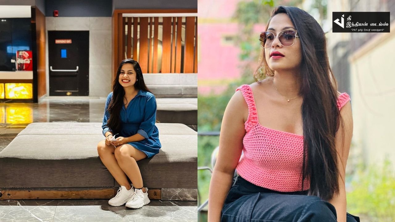 MODERN உடையில் கலக்கும் எதிர்நீச்சல் ஜனனியின் புதிய புகைப்படங்கள்