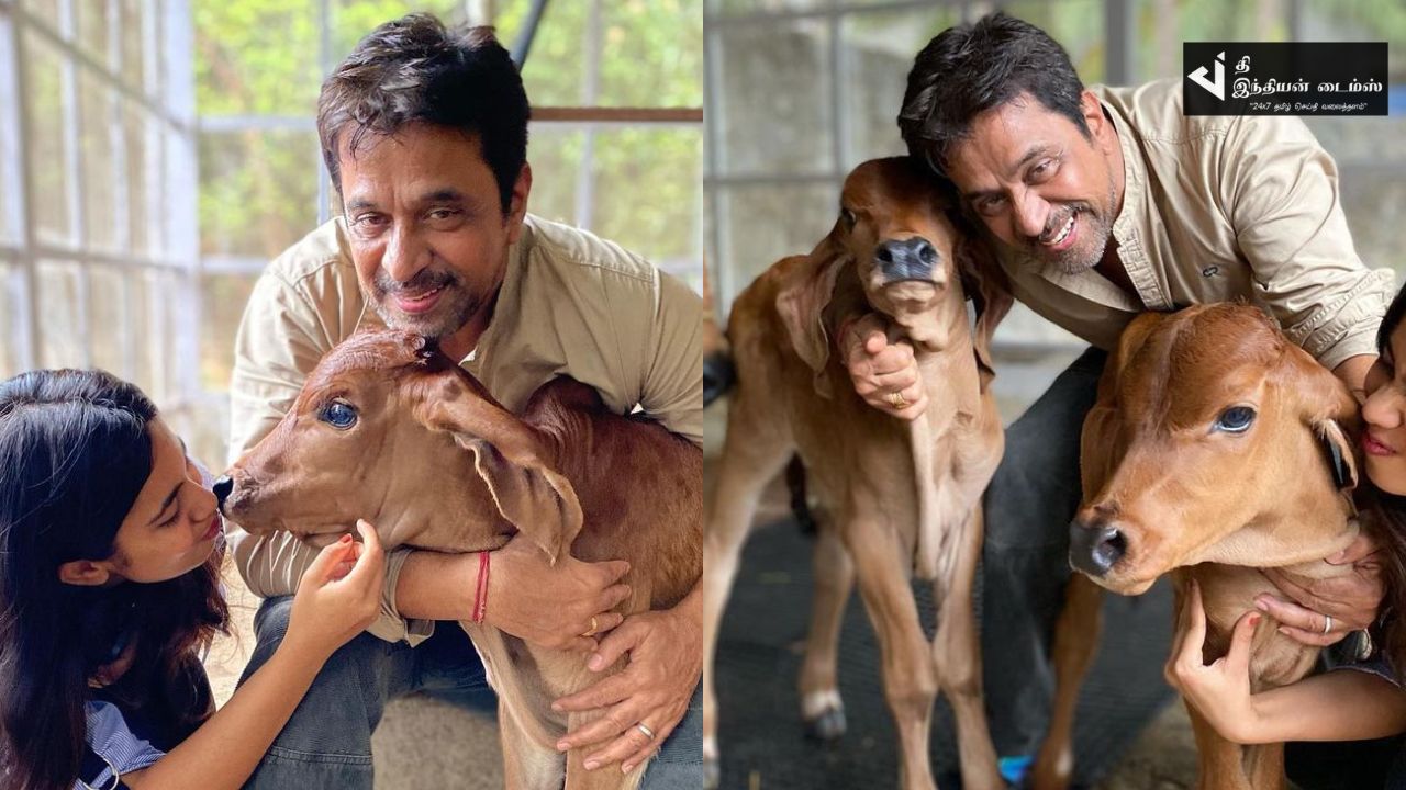 WEEK END-ஐ சொந்த பண்ணையில் கொண்டாடிய நடிகர் அர்ஜுன்