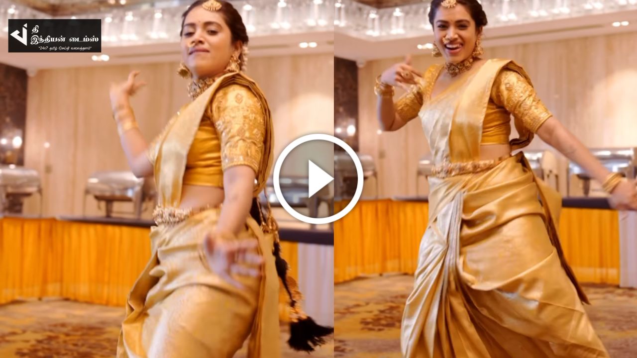 மணக்கோலத்தில் ம ர ண ஆட்டம் போட்ட பாண்டவர் இல்லம் சீரியல் ஆர்த்தி