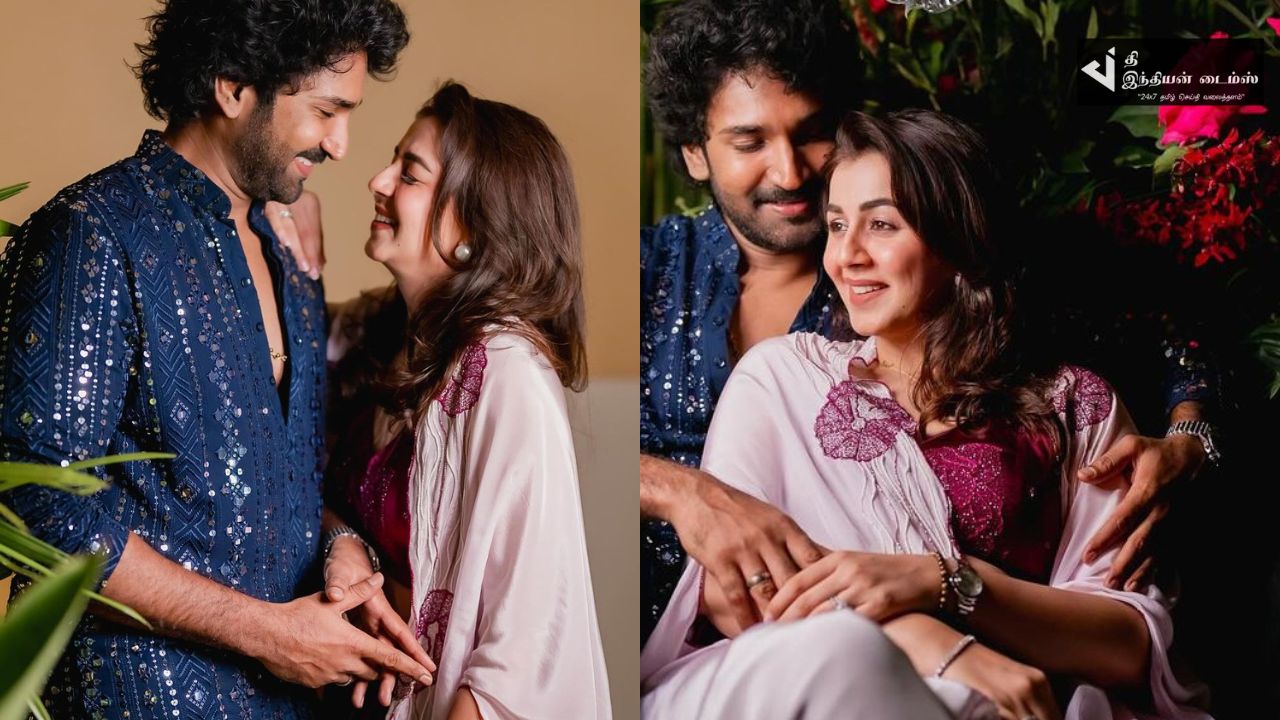 மனைவி நிக்கி உடன் ROMANTIC புகைப்படங்களை எடுத்த நடிகர் ஆதி
