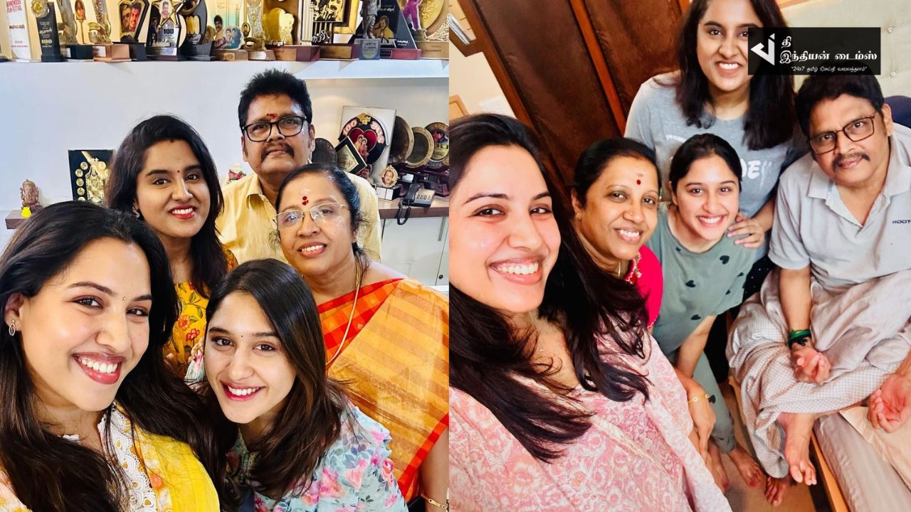 குடும்பத்துடன் தனது பிறந்தநாளை கொண்டாடிய இயக்குனர் கே எஸ் ரவிக்குமார்
