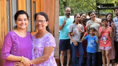 கேரளாவில் அம்மா மற்றும் அண்ணன் குடும்பத்துடன் SUNTV லட்சுமி சீரியல் நாயகி ஸ்ருதி 10