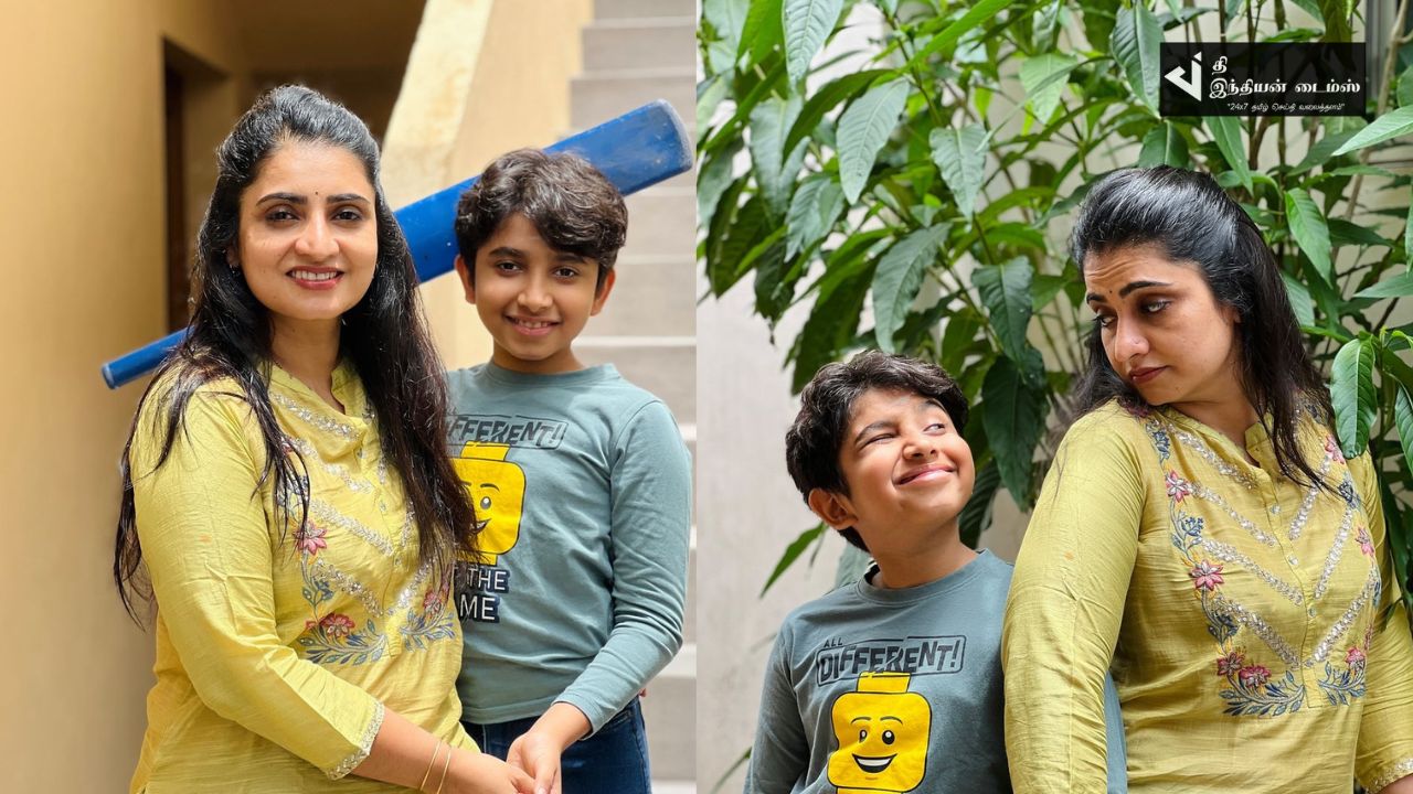 மகனுடன் பாண்டியன் ஸ்டோர்ஸ் சீரியல் சுஜிதா தனுஷ்