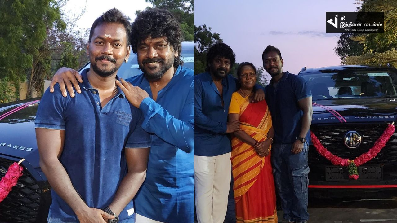 தம்பிக்கு விலையுயர்ந்த கார் பரிசளித்த நடிகர் ராகவா லாரன்ஸ்