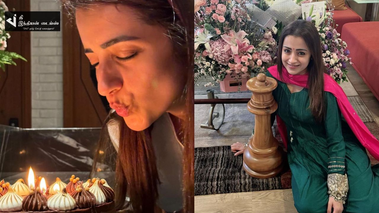 நடிகை த்ரிஷா 41வது பிறந்தநாள் கொண்டாட்ட புகைப்படங்கள்