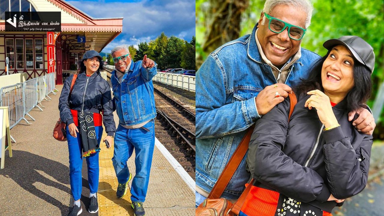 60வயதில் இரண்டாவது மனைவி உடன் லண்டனில் விடுமுறையை கொண்டாடும் வில்லன் நடிகர் ஆஷிஷ் வித்யார்த்தி