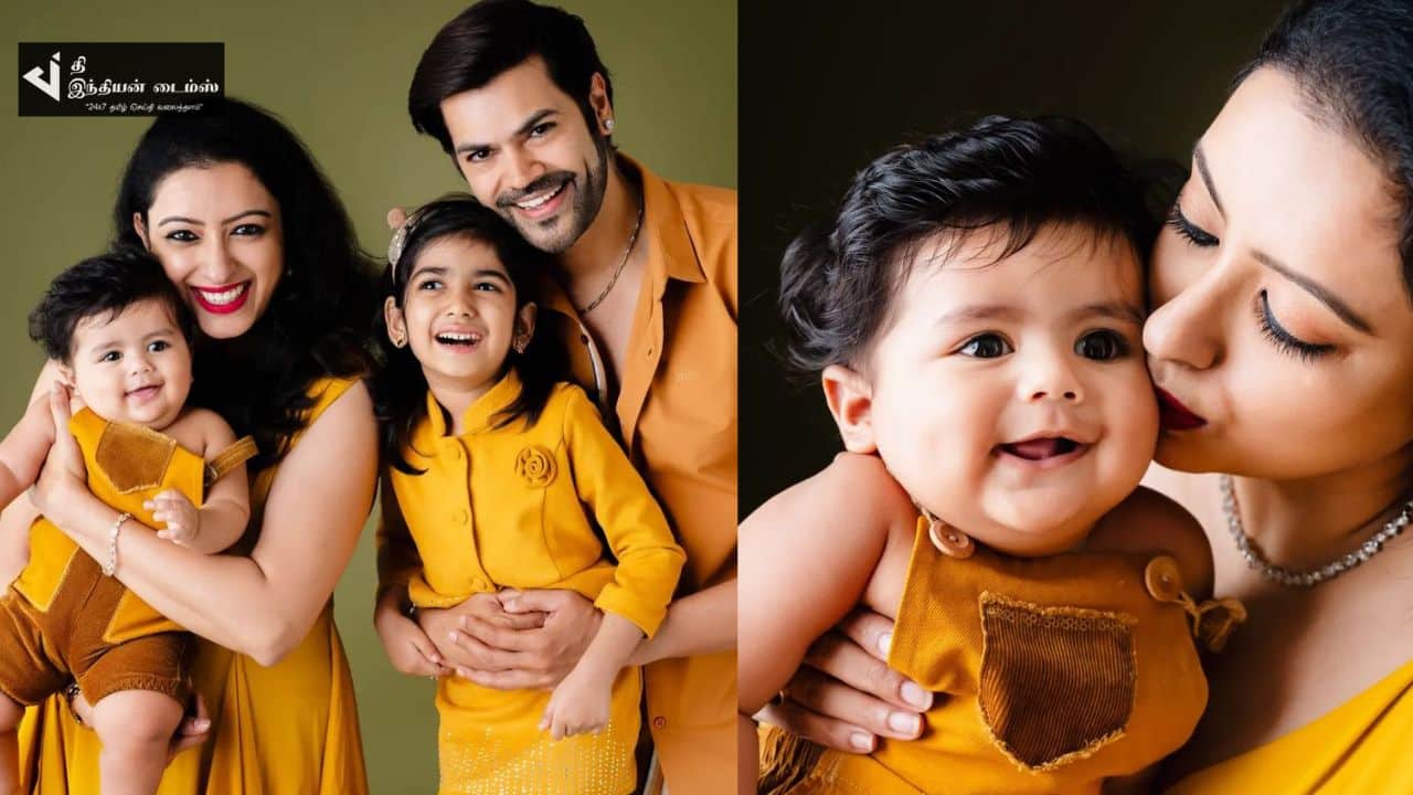 இரட்டை மகள்களுடன் சீரியல் நடிகை நிஷா கணேஷின் அழகிய குடும்ப புகைப்படங்கள்