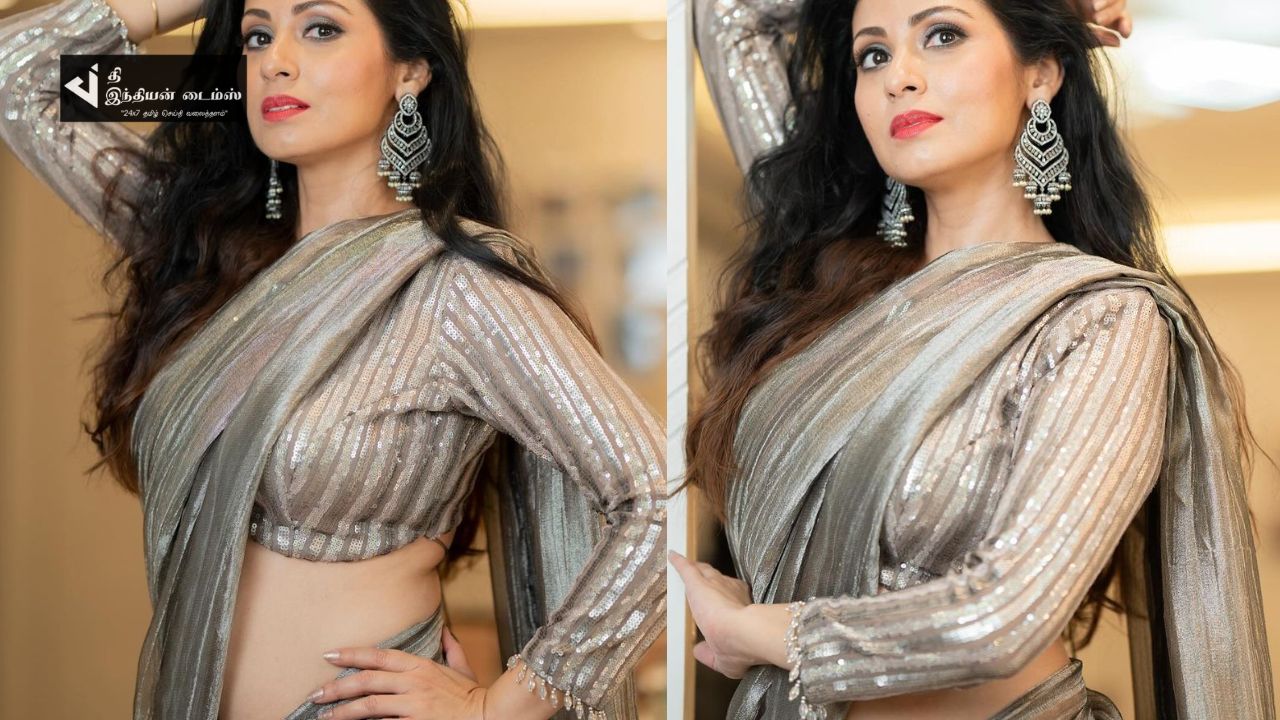 சேலையிலும் இவ்வளவு கிளாமரா.. கலக்கும் அந்நியன் பட நாயகி சதா