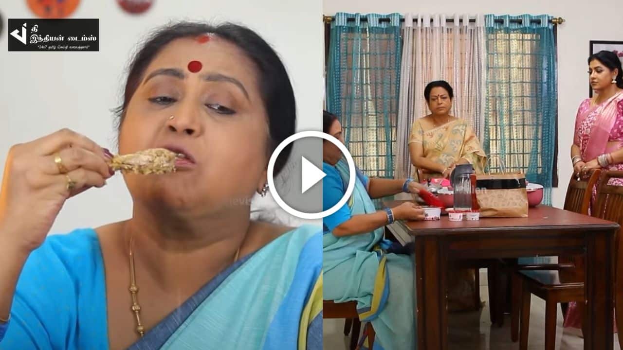 ராதிகாவையும் கமலாவையும் பார்க்க வைத்து சாப்பிடும் ஈஸ்வரி… பாக்கியலட்சுமி ப்ரோமோ