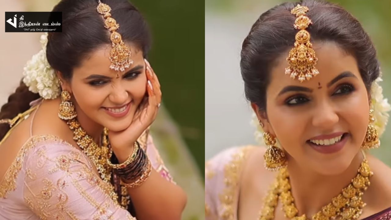 பட்டு சேலையில் அழகில் தேவதையை மிஞ்சிய கயல் சீரியல் நாயகி சைத்ரா ரெட்டி