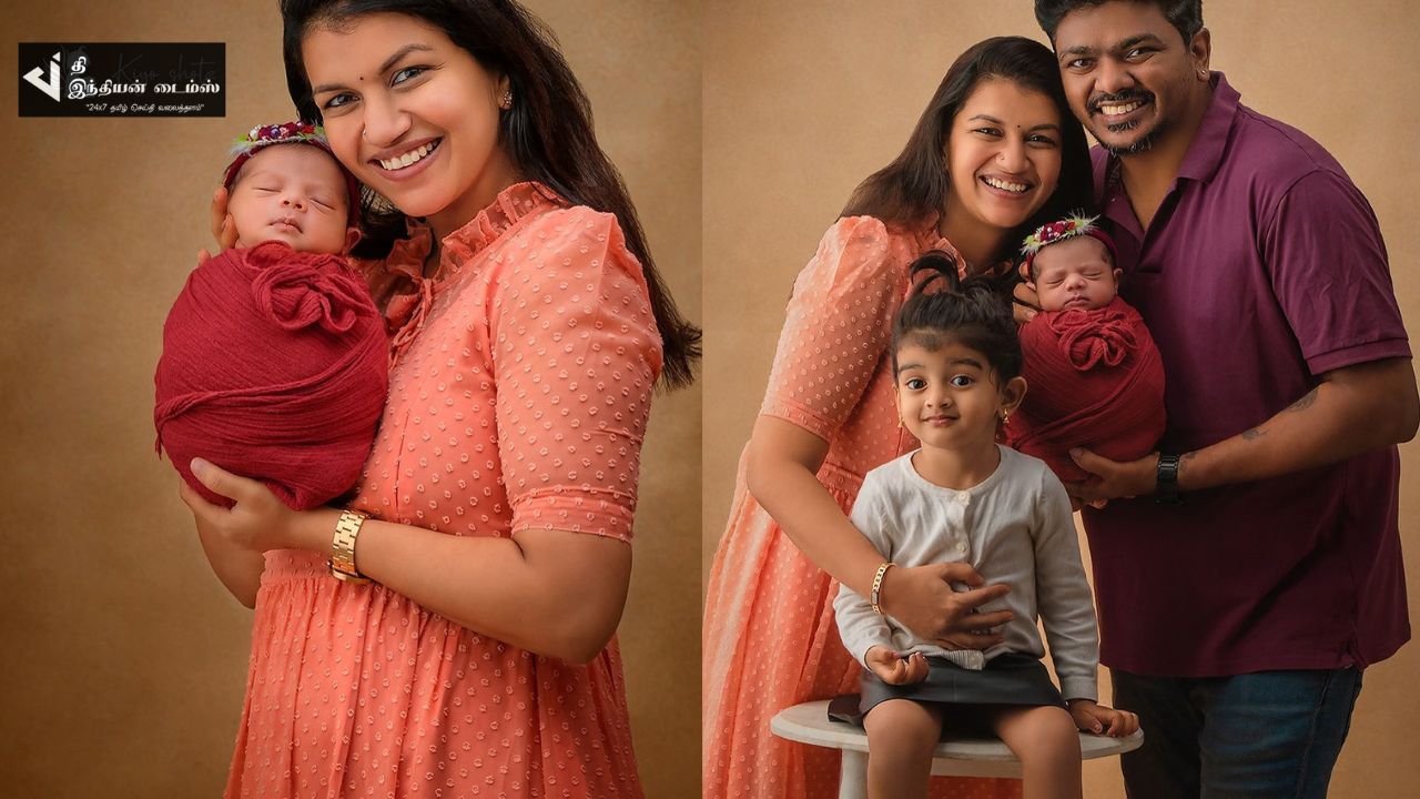 இளைய மகளுடன் போட்டோஷூட் எடுத்த சீரியல் நடிகை ஸ்ரீதேவி அசோக்