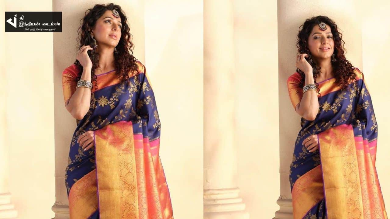 ஆப்பிள் பெண்ணே நீ யாரோ.. பட்டு சேலையில் கலக்கும் நடிகை பூமிகா