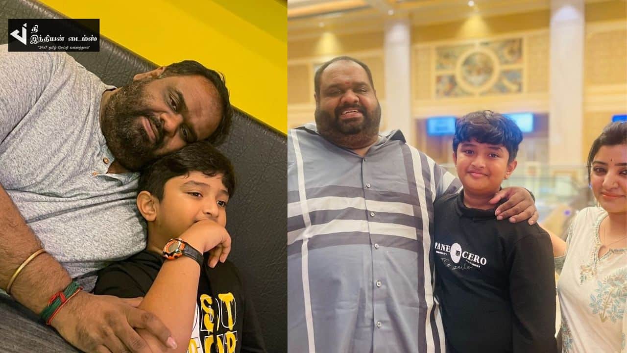 மஹாலட்சுமி மகனுடன் தந்தையர் தினம் கொண்டாடிய ரவீந்தர்