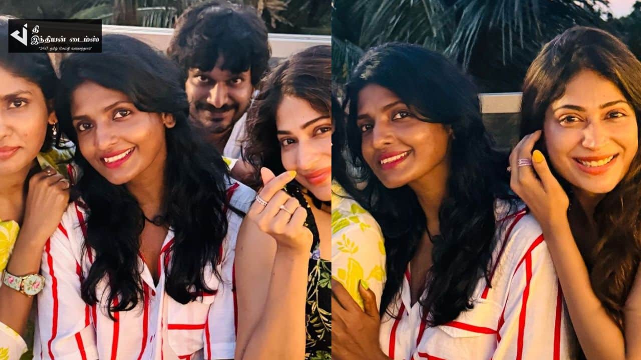 சகோதரிகள் உடன் WEEKEND-ஐ கொண்டாடும் நடிகை விஜயலக்ஷ்மி