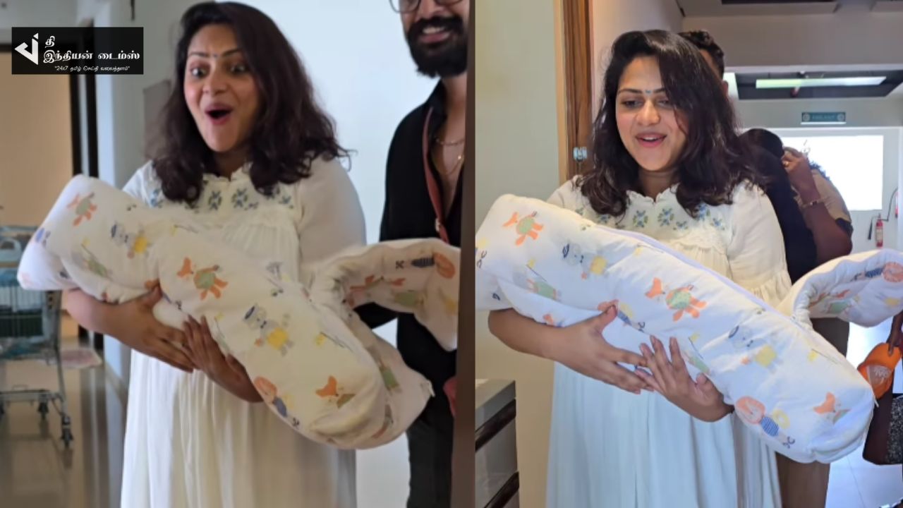 நடிகை அமலாபாலுக்கு ஆண் குழந்தை பிறந்தது… குழந்தையுடன் வீட்டிற்கு வந்த அமலாபால்