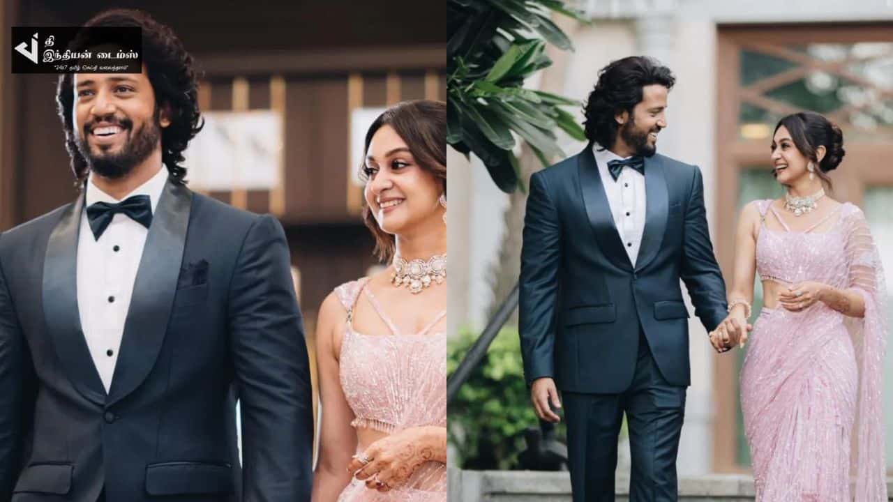 கணவருடன் முதல் போட்டோஷூட் எடுத்த நடிகை ஐஸ்வர்யா அர்ஜுன்