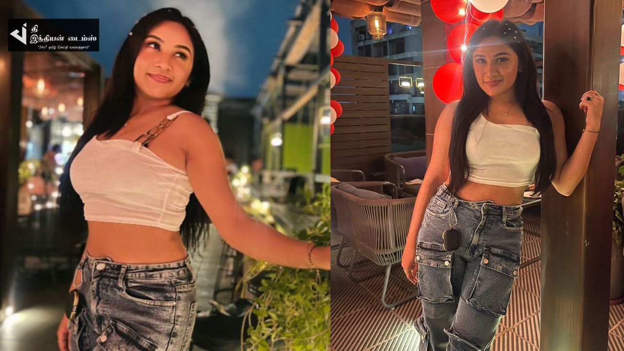 அழகில் அசத்தும் மௌன ராகம் சீரியல் நாயகி ரவீனா