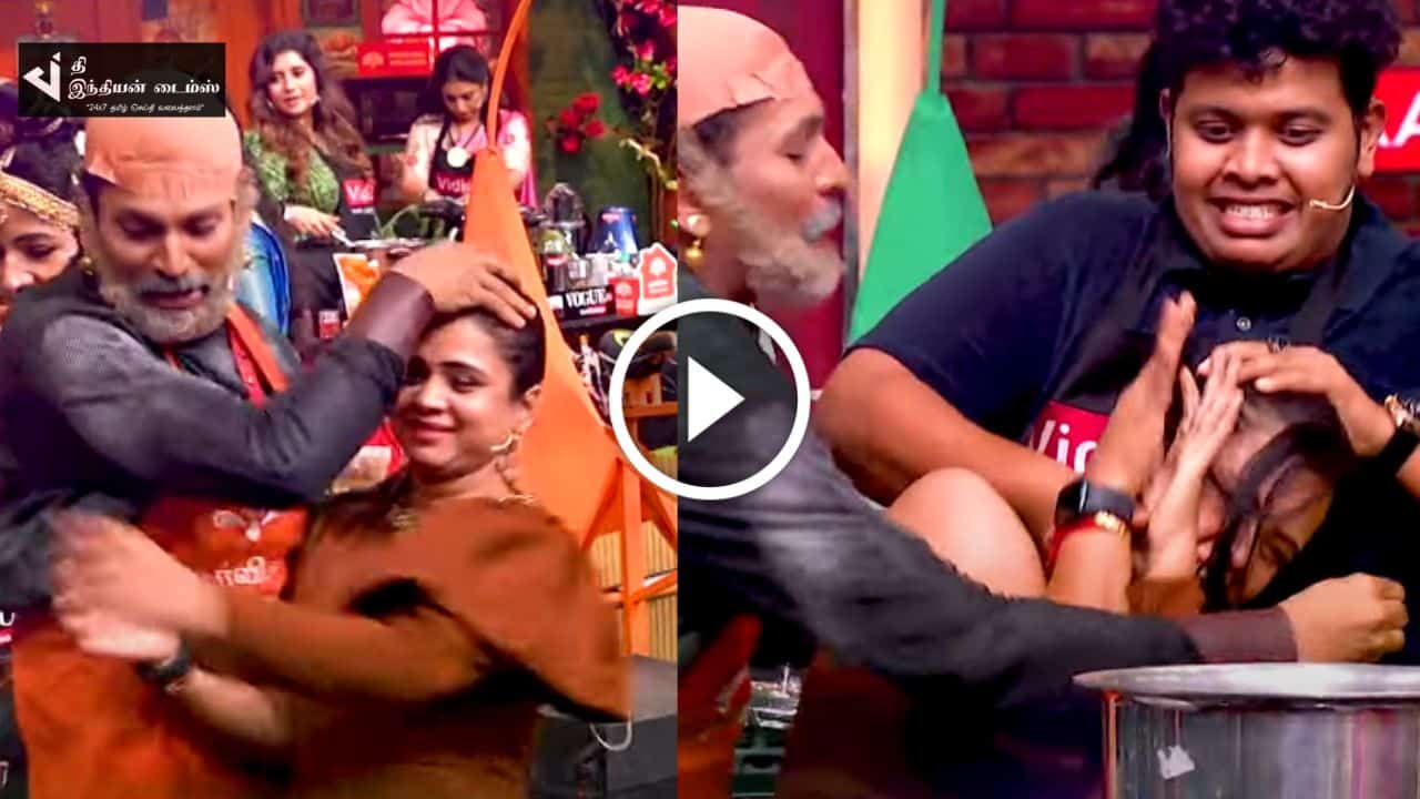 அடுப்பை அணைத்த மணிமேகலையை படாதபாடு படுத்திய இர்பான்.. Cook with comali promo