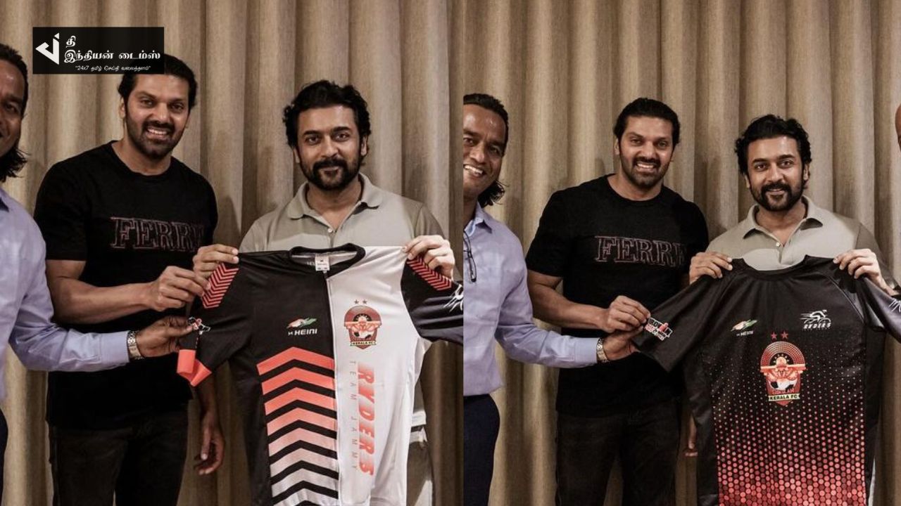 நடிகர் ஆர்யாவின் CYCLE RIDE ஜெர்சியை வெளியிட்டார் நடிகர் சூர்யா